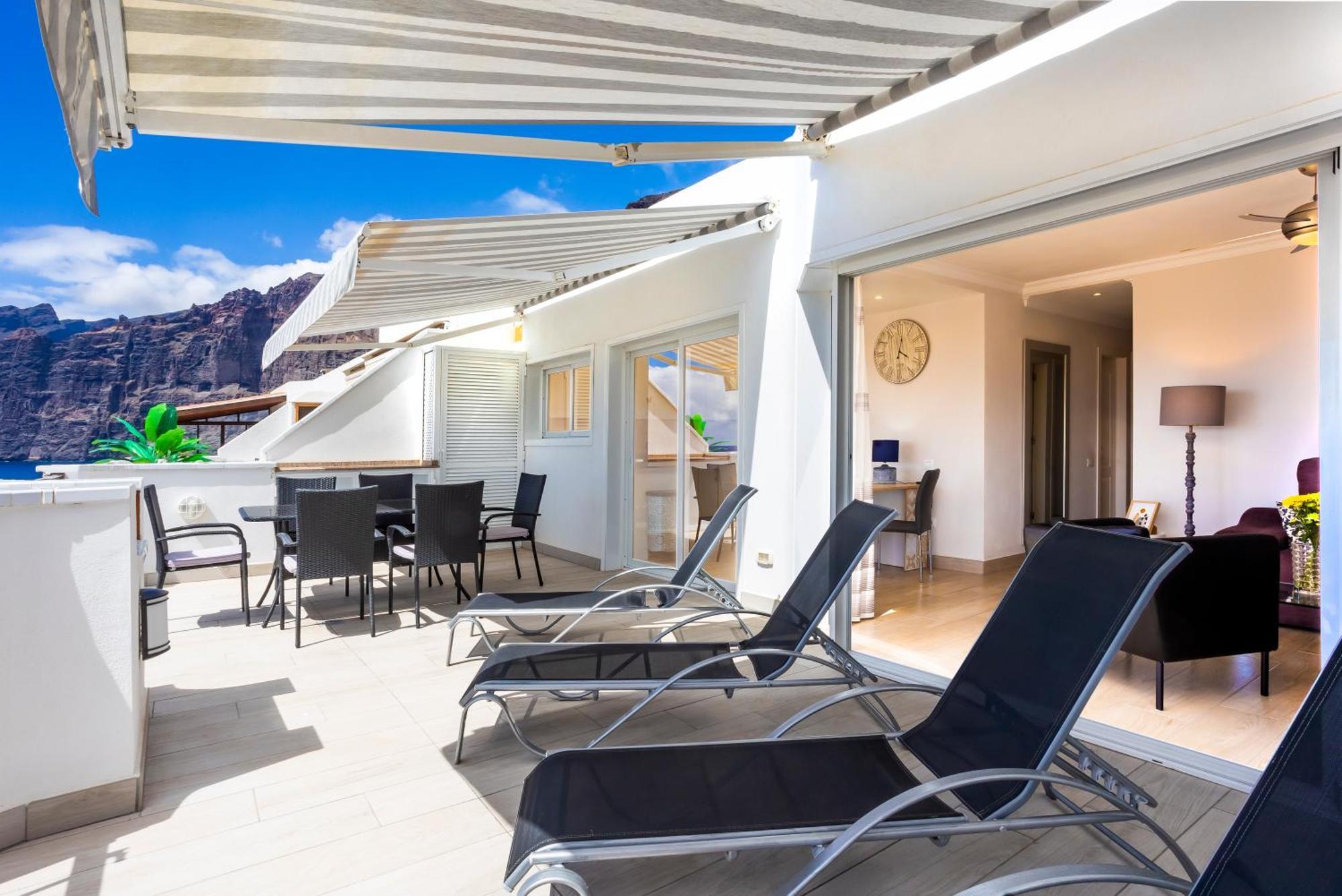 Ocean Panorama - 3 Ac Bedrooms, Private Garage, New Pool, 2 Bathrooms, Tv Channels Acantilado de los Gigantes ภายนอก รูปภาพ
