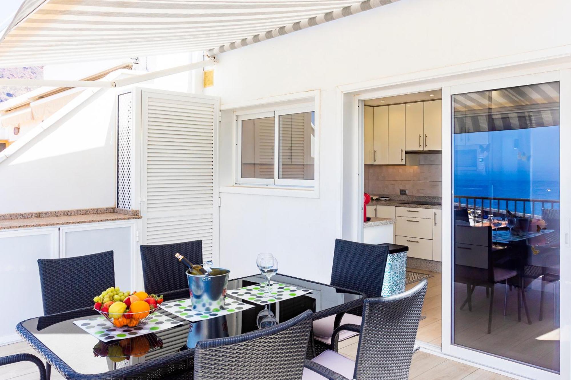 Ocean Panorama - 3 Ac Bedrooms, Private Garage, New Pool, 2 Bathrooms, Tv Channels Acantilado de los Gigantes ภายนอก รูปภาพ