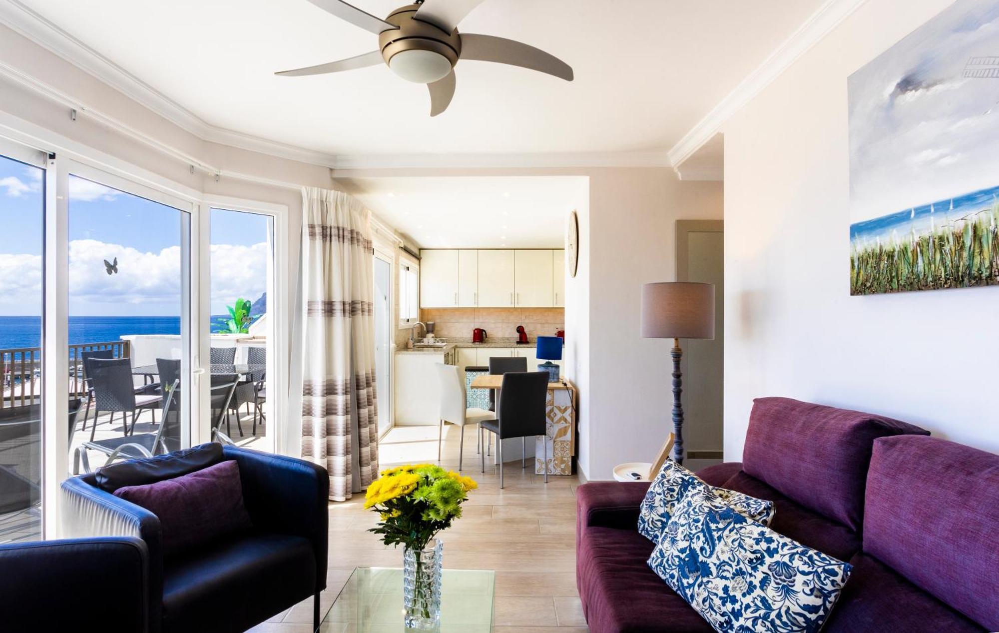 Ocean Panorama - 3 Ac Bedrooms, Private Garage, New Pool, 2 Bathrooms, Tv Channels Acantilado de los Gigantes ภายนอก รูปภาพ