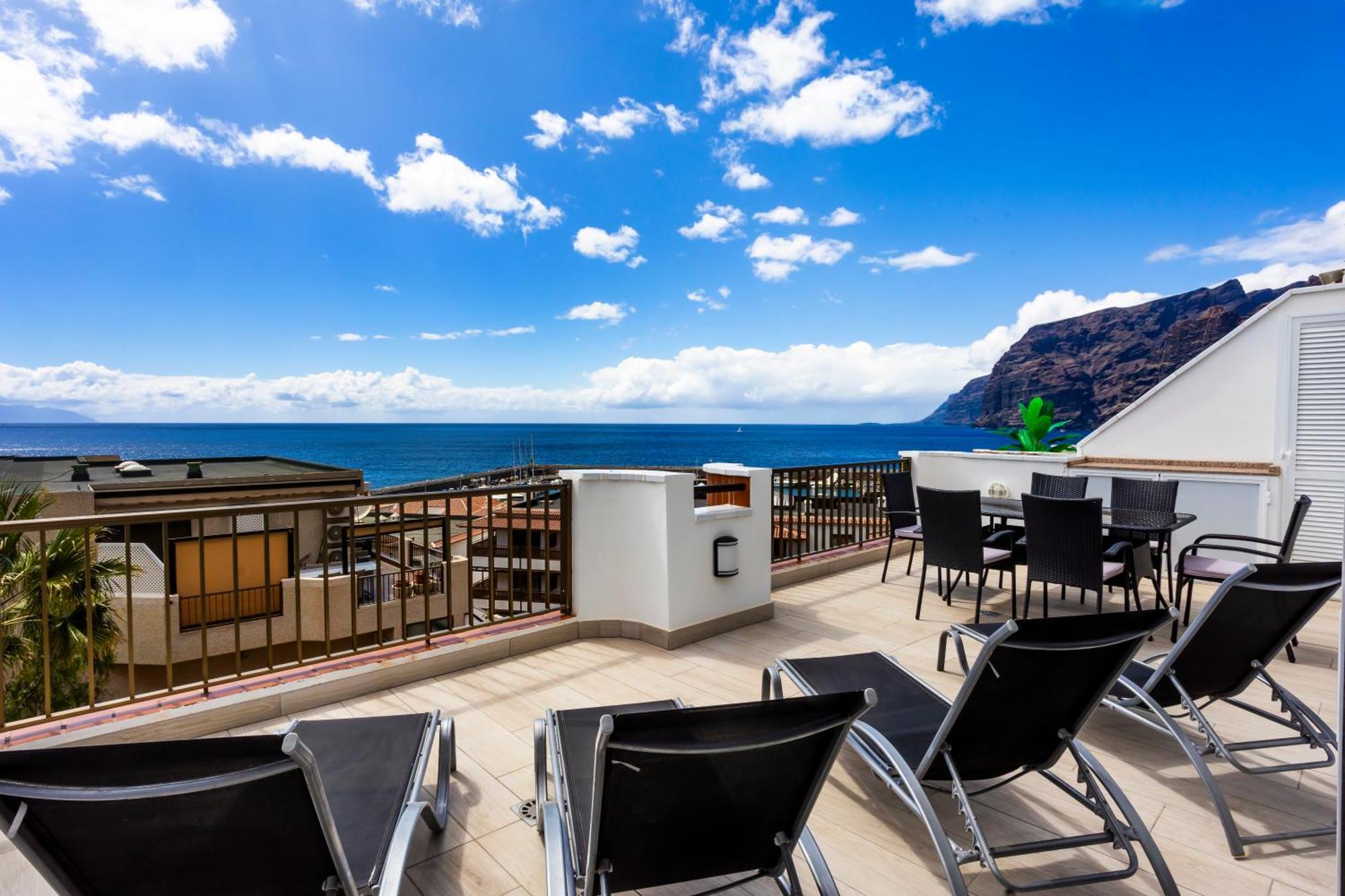 Ocean Panorama - 3 Ac Bedrooms, Private Garage, New Pool, 2 Bathrooms, Tv Channels Acantilado de los Gigantes ภายนอก รูปภาพ